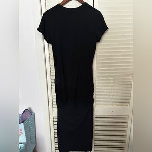 black dress stretchy material.
